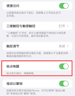 莘县苹果授权维修站分享iPhone轻点无法唤醒怎么办