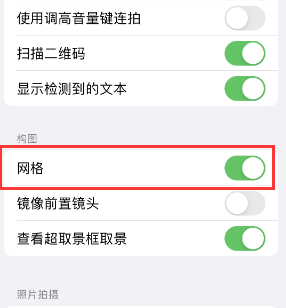 莘县苹果手机维修网点分享iPhone如何开启九宫格构图功能 