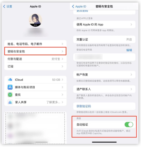 莘县苹果手机维修分享iOS 16 自动验证功能开启方法 