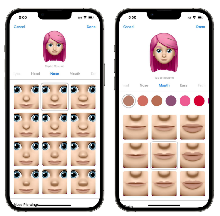 莘县苹果手机维修分享​iOS 16中的拟我表情有了哪些变化和升级 